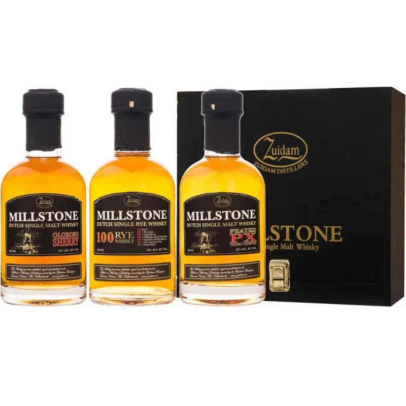 Millstone - Gift set in kist 60cl Millstone - Gift set in kist 60cl