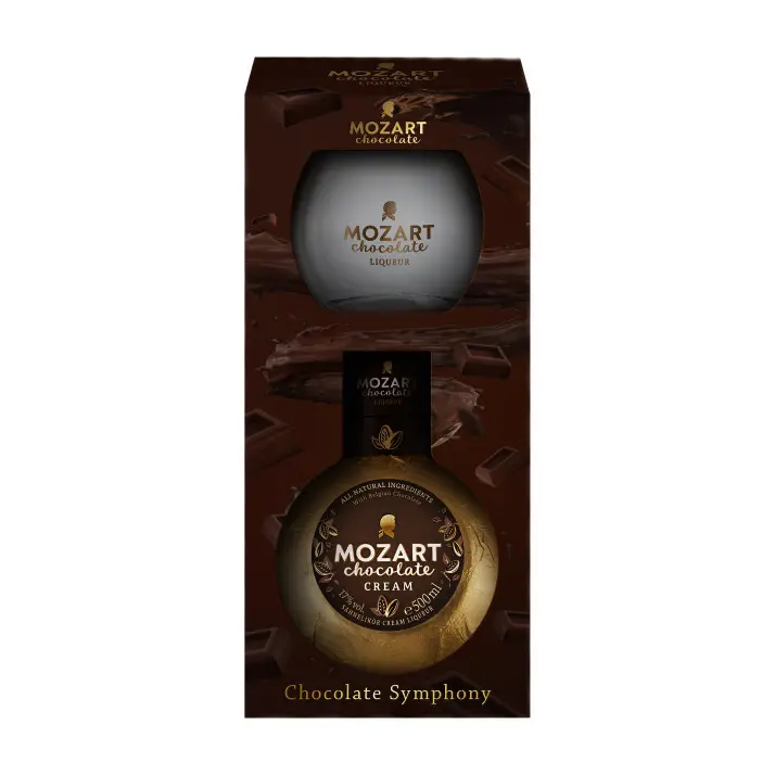 Mozart - Gold Chocolate Giftpack Glass 50cl Mozart - Gold Chocolate Giftpack Glass 50cl