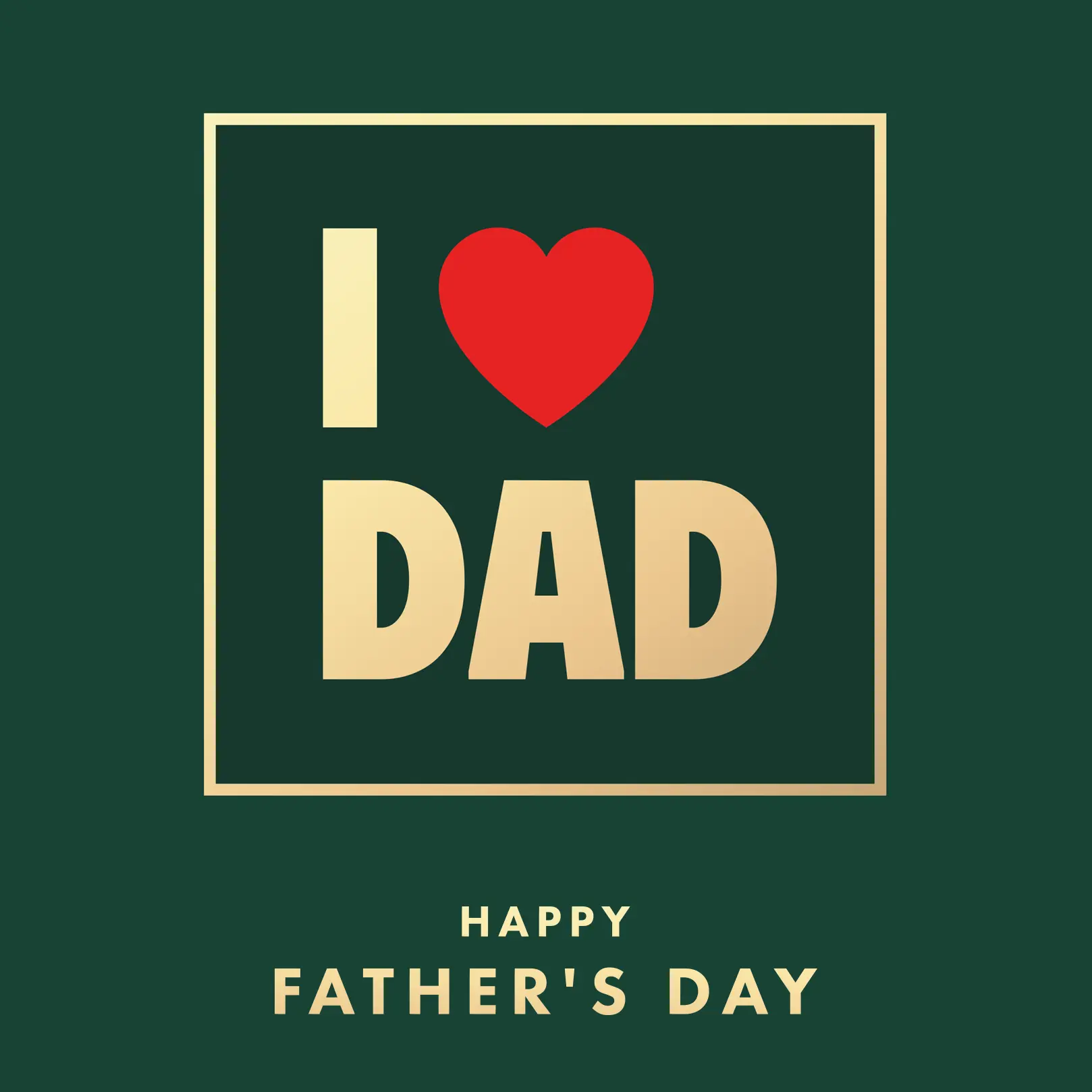 Father's Day Sleeve: "I Love Dad"