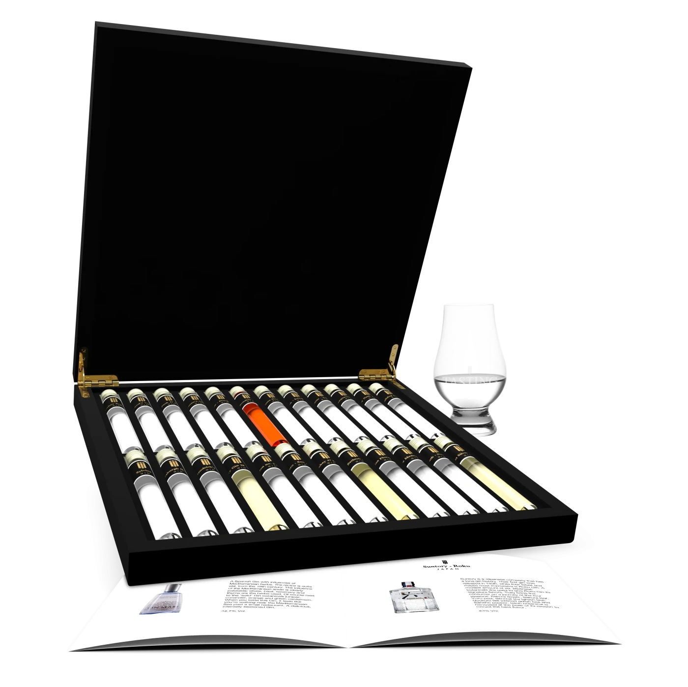 Coffret de dgustation de gin ? Coffret Gin en bois 24 fioles Coffret de dgustation de gin ? Coffret Gin en bois 24 fioles