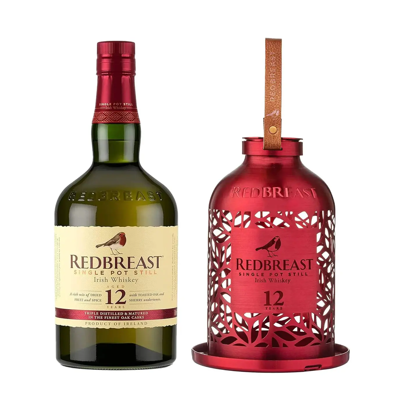 Redbreast, 12 years - Bird Feeder (Red) 70cl