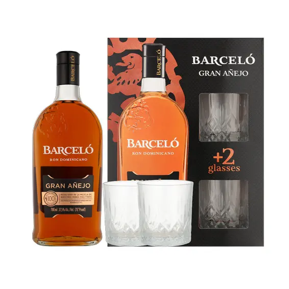 Ron Barceló - Gran Añejo Giftpack 2 Glasses 70cl-2