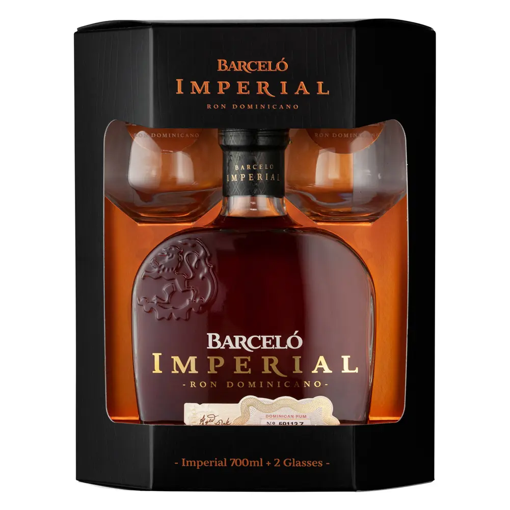 Ron Barceló - Imperial Giftpack 2 Glasses 70cl