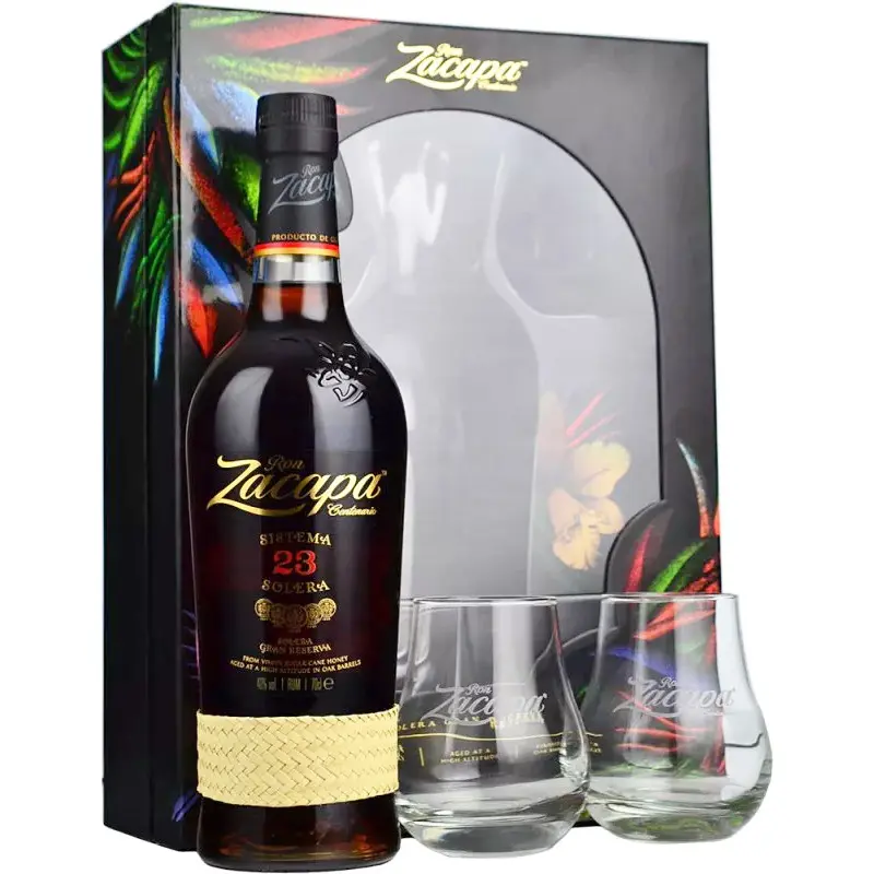Ron Zacapa, 23 years - Centenario Giftpack 2 Glasses 70cl Ron Zacapa, 23 years - Centenario Giftpack 2 Glasses 70cl