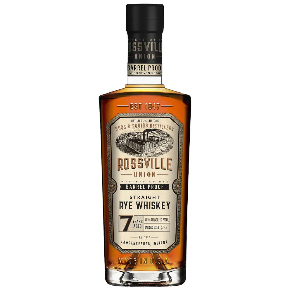 Rossville Union, 7 years - Straight Rye Barrel Proof 70cl