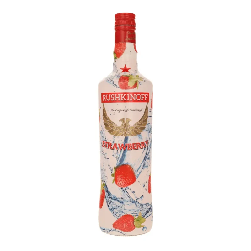 Rushkinoff - Strawberry Vodka 1 litre Rushkinoff - Strawberry Vodka 1 litre