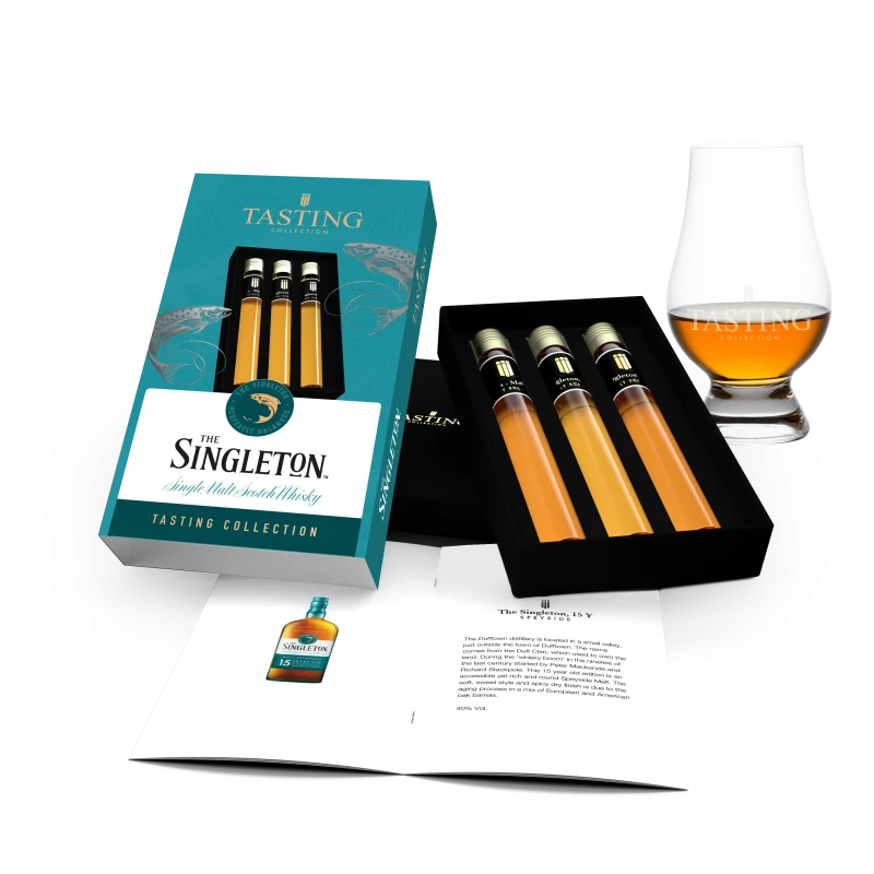 Coffret Dégustation de Whisky 3 fioles dans une Boîte Cadeau de Luxe Coffret Dégustation de Whisky 3 fioles dans une Boîte Cadeau de Luxe