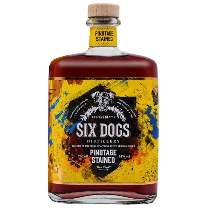 Six Dogs - Pinotage Stained Gin 70cl Six Dogs - Pinotage Stained Gin 70cl
