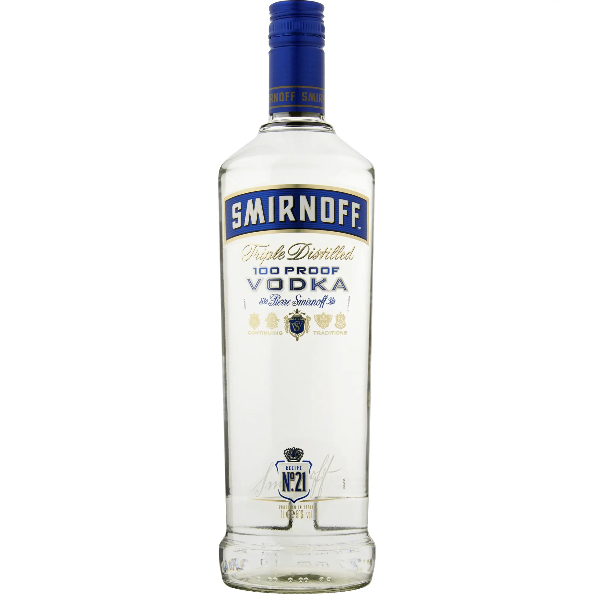 Smirnoff - Blue, 100º Proof 1 litre