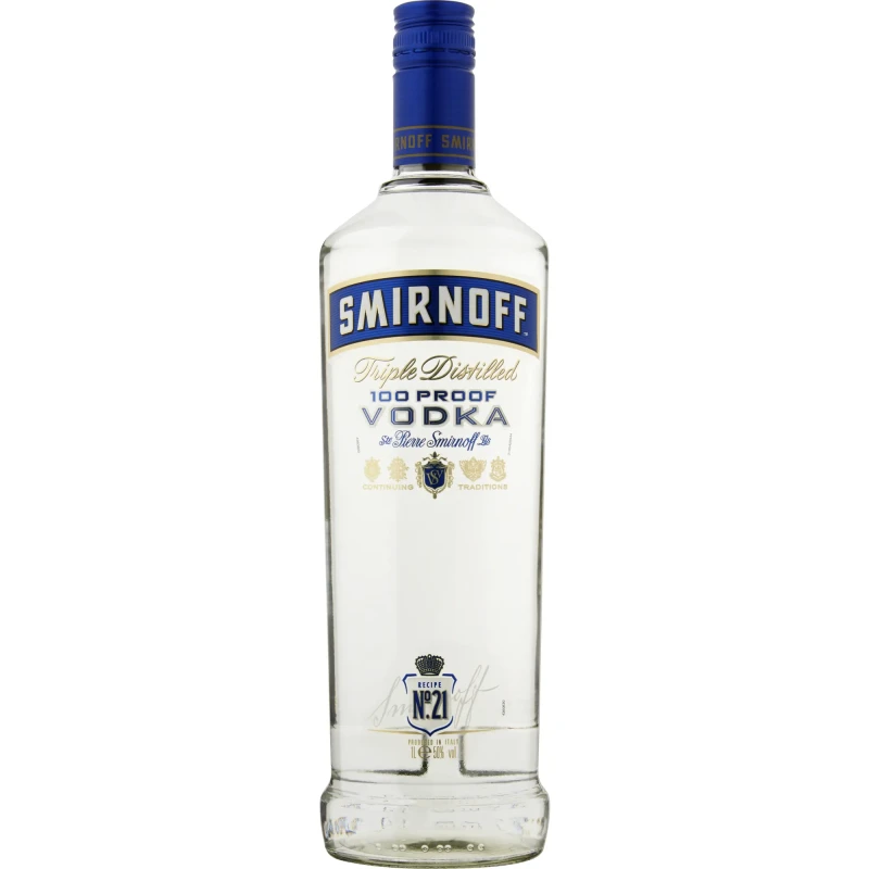 Smirnoff - Blue, 100º Proof 1 litre Smirnoff - Blue, 100º Proof 1 litre