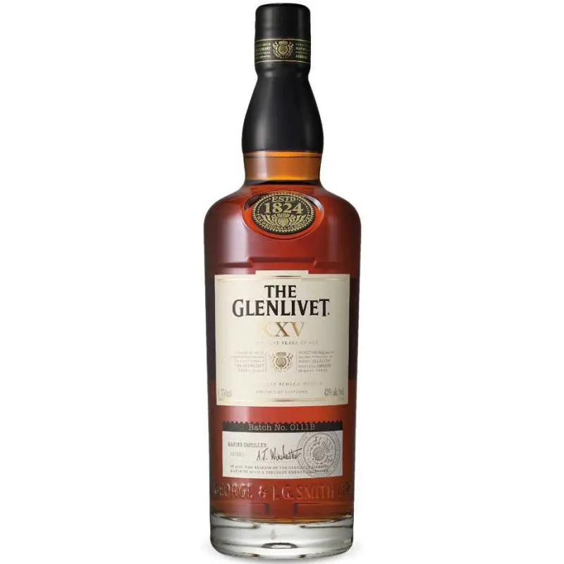 The Glenlivet, 25 years - XXV 70cl The Glenlivet, 25 years - XXV 70cl