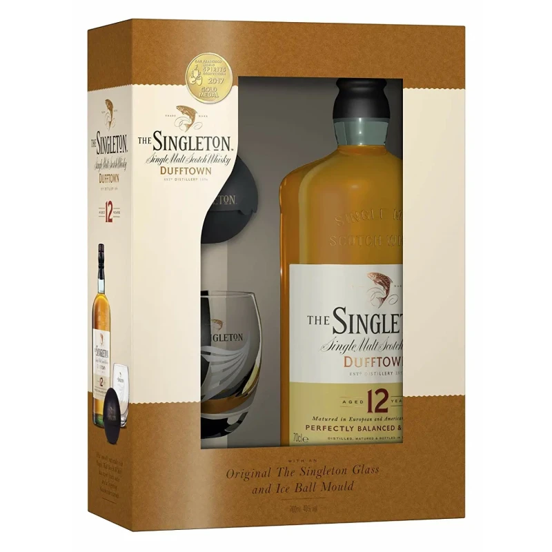 The Singleton, 12 Y met 1 Glas en Ice Ball Mould 70cl The Singleton, 12 Y met 1 Glas en Ice Ball Mould 70cl
