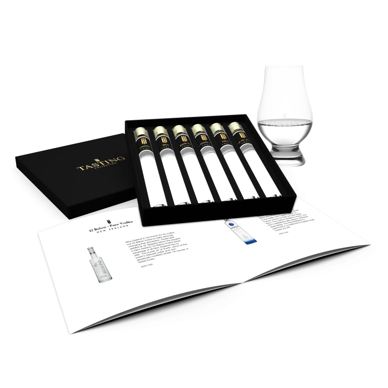 Coffret Dégustation de Vodka 6 fioles dans une Boîte Cadeau de Luxe Coffret Dégustation de Vodka 6 fioles dans une Boîte Cadeau de Luxe