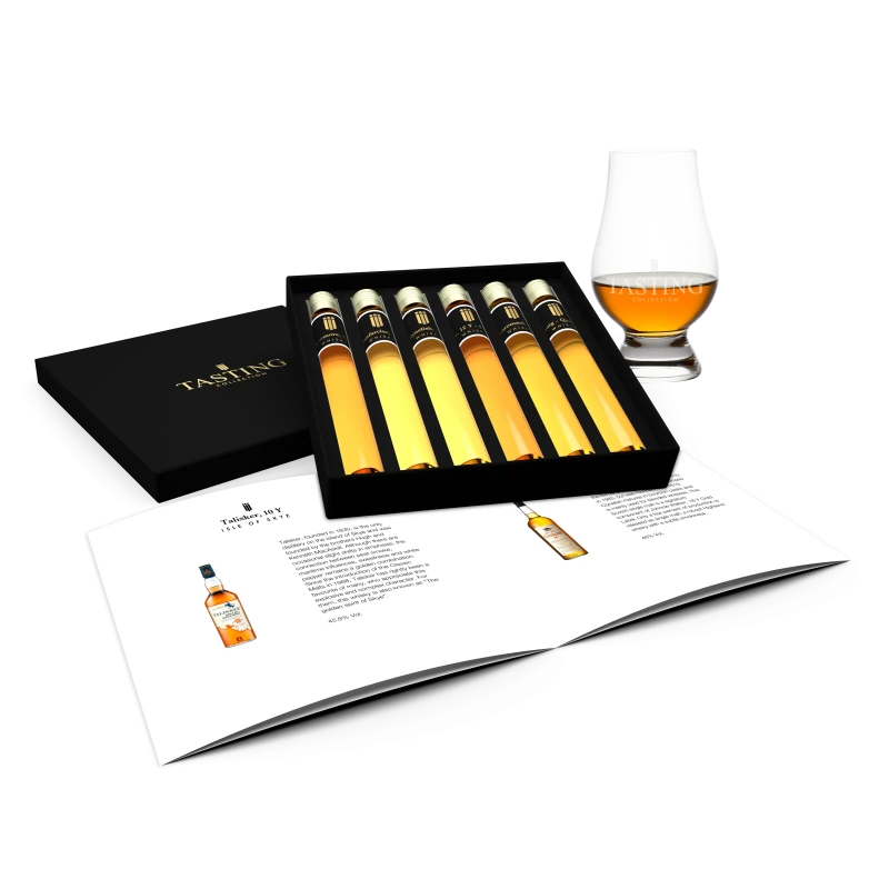 Whisky Proeverij 6 tubes in Luxe Cadeau Box Whisky Proeverij 6 tubes in Luxe Cadeau Box