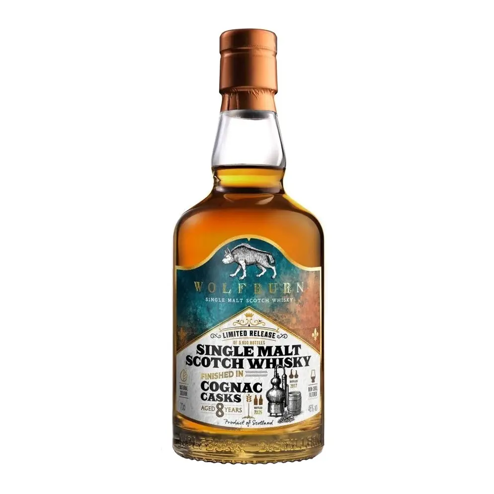 Wolfburn, 8 Y  - Cognac Cask 70cl